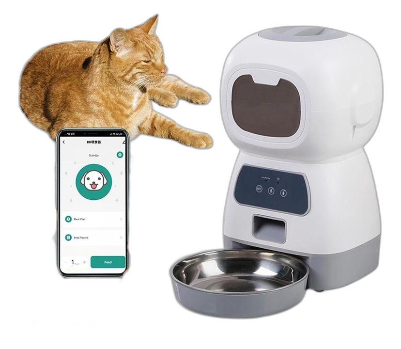 🐾 Comedero Inteligente Wi-Fi 3.5L – Compacto, práctico, confiable